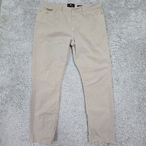 7 For All Mankind Pants 36 (Fits 35x29) Beige Adrien Airweft Twill Office Preppy